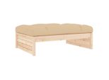 Sgabello Da Giardino 120X80 Cm In Legno Di Pino Massiccio