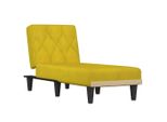 Chaise Longue In Velluto Giallo