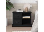 Vidaxl Comodino Nero 60X35,5X45 Cm