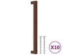 Maniglie Per Mobili 10 Pz. Bronzo 224 Mm Acciaio Inox