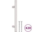 Maniglie Per Mobili 20 Pezzi Argento 96 Mm Acciaio Inox
