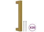 Maniglie Per Mobili 20 Pz. Acciaio Inox Dorato 128 Mm