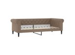Letto Da Giorno Cappuccino-Marrone 80X200 Cm In Ecopelle