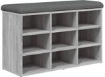 Panca Per Scarpe Grigio Sonoma 82X32X50 Cm In Materiale Ligneo
