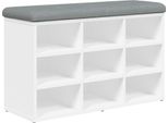 Panca Per Scarpe Bianca 82X32X50 Cm In Materiale Ligneo