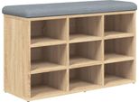 Vidaxl Panca Per Scarpe In Rovere Sonoma 82X32X50 Cm Materiale A Base Di Legno