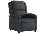Vidaxl Poltrona Relax In Vera Pelle Nera
