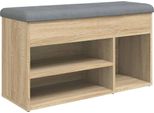 Vidaxl Panca Per Scarpe In Rovere Sonoma 82X32X45,5 Cm Materiale A Base Di Legno