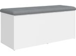 Vidaxl Panca Con Vano Portaoggetti Bianco 102X42X45 Cm Materiale A Base Di Legno