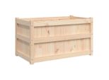 Vidaxl Fioriera 90X50X50 Cm In Legno Di Pino Massiccio