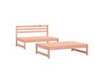 Set Salotto Da Giardino 2 Pezzi In Legno Massiccio Di Abete Douglas
