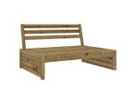 Divano Da Centro Giardino 120X80 Cm In Legno Di Pino Impregnato