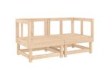 Divani Da Giardino Angolari 2 Pezzi. Legno Di Pino Massiccio