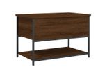Panca Con Vano Portaoggetti Rovere Marrone 70X42,5X47 Cm Materiale A Base Di Legno