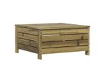 Sgabello Da Giardino 62X63,5X32 Cm In Legno Di Pino Impregnato