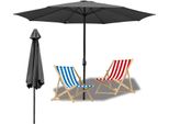 Jopassy Ombrellone Da 3,5 M UV40+ Protezione Solare Ombrellone Da Giardino Ombrellone Da Spiaggia, Grigio