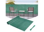 Swanew Schermo Di Privacy Del Balcone Schermo Di Recinzione Schermo Di Tennis 1X10M Schermo Di Privacy Hdpe Rete Di Recinzione Tessuto Ombreggiante Frangivento Verde