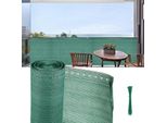 Swanew Schermo Di Privacy Del Balcone Schermo Di Recinzione Schermo Di Tennis 1X25M Schermo Di Privacy Hdpe Rete Di Recinzione Tessuto Ombreggiante Frangivento Verde