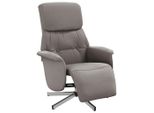 Vidaxl Poltrona Relax Con Poggiapiedi In Tessuto Taupe