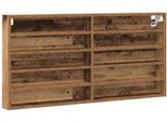 Vidaxl Vetrina Con Ripiano Legno Di Recupero 100 X 8,5 X 50 Cm Materiale A Base Di Legno