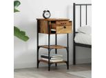 Vidaxl Comodino Con Cassetti In Legno Vecchio
