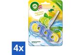 Air Wick – Blocco Profumato Per Wc – Limone E Bergamotto – 1 Pezzo - Confezione Risparmio - 4 Pezzi
