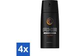 Ax - Deodorante Spray Per Il Corpo - Muschio - 150 Ml - Confezione Risparmio - 4 Pezzi