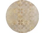 Creative Tops Set Di 4 Tovagliette Con Supporto In Sughero De Sughero, Stampa Oro, 29 Cm, Oro E Grigio