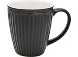 Tazza In Porcellana Alice Grigio Scuro