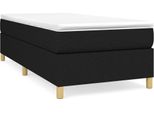 Struttura Letto Nera 90X200 Cm In Tessuto