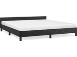 Vidaxl Struttura Letto Con Testiera Senza Materasso Nero 180X200 Cm