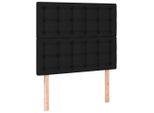Vidaxl Testiere 2 Pezzi Nero 100X5X78/88 Cm Tessuto