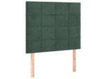 Vidaxl Testiere 2 Pz. Velluto Verde Scuro 100X5X78/88 Cm