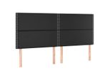 Vidaxl Testiere 4 Pezzi Nero 90X5X78/88 Cm Similcuoio