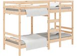 Vidaxl Letto A Castello 80X200 Cm In Legno Massiccio Di Pino