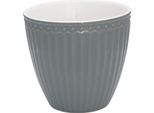 Greengate Mini Latte Cup Becher Alice Stone Grey Grau Everyday Geschirr 7X7 Cm