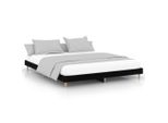 Vidaxl Struttura Del Letto Nera 200X200 Cm In Materiale Ligneo