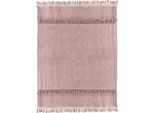 Unique Living - Plaid Saba 130X180Cm Altrosa