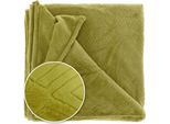 Unique Living - Plaid Auke 150X200Cm Verde Muschio