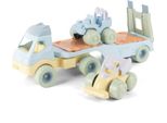 Camion Con Rimorchio E Auto Pastello / Dantoy