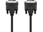 Goobay 68084 Cavo DVI-D Full Hd Dual Link, Nichel, 5 M, Nero - Connettore DVI-D Dual Link (24+1 Pin) > Connettore DVI-D Dual Link (24+1 Pin)