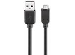 Goobay 93920 Cavo Usb 2.0 Hi-Speed, Nero, 3 M - Spina Usb 2.0 (Tipo A) > Spina Usb 2.0 Micro (Tipo B)