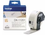 Brother DK11201 Dk-Einzeletiketten Papier - Adress-Etiketten, 29 X 90 Mm, 400 StüCk, Schwarz Auf Weiß