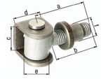Cerniera Per Porta 65X42X37X30Mm Sta Grezzo Gah