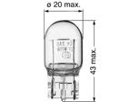 Philips W21W Lampade Con Base In Vetro W3X16D 12V 21W Imballaggio In Cartone