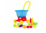 Carrello Della Spesa E Set Di Alimenti 36 Cm