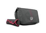 Mantona Cool Bag Borsa Fotografica Nera Rossa