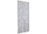 Vidaxl Tenda Zanzariera Bianca E Grigia 100X220 Cm In Ciniglia
