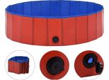 Vidaxl Piscina Per Cani Pieghevole Rosso 120 X 30 Cm Pvc