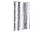 Vidaxl Tenda Zanzariera Grigio E Bianco 118X220 Cm In Ciniglia
